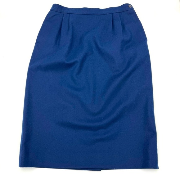 Pendleton Dresses & Skirts - Pendleton Vintage 1960s–70s 100% Virgin Wool Navy Pencil Skirt - Size 8